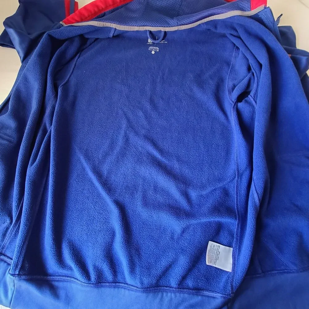 Nike New York Giants Therma-FIT Full Zip Hoodie Men's Small NFL Team Apparel